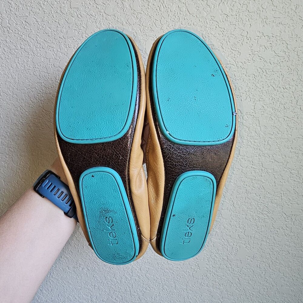 Tieks By Gavrieli Womens Camel Tan Brown Leather … - image 5